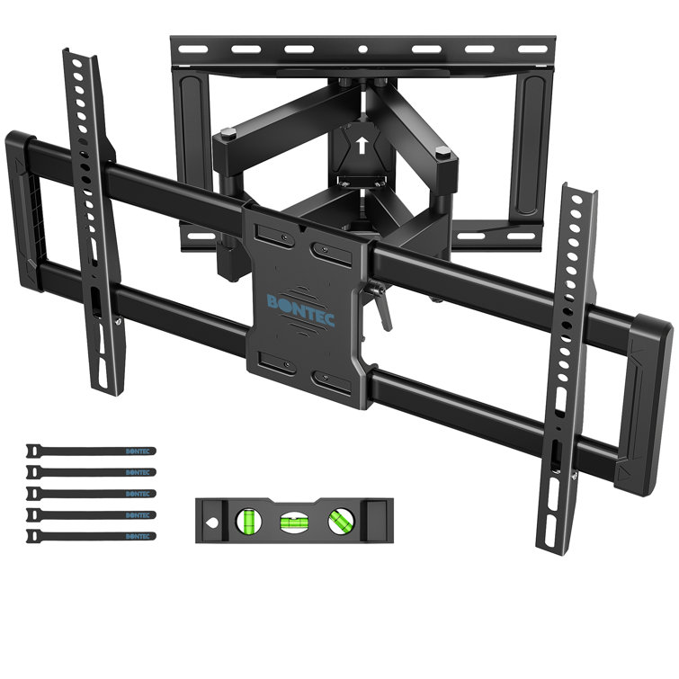 Universal TV Wall Mount For 47 86 Inch Flat And Curved Tvs Up To 65Kg Swivel Tilt Heavy Duty TV Bracket With Extendable Double Arm Max VESA